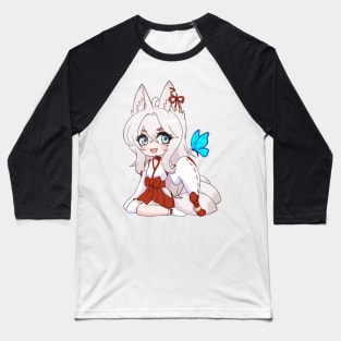 Chibi neko kitsune girl Baseball T-Shirt